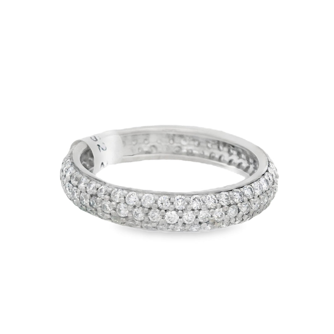 18K White Gold 0.50ct Diamond Eternity Women's Wedding Band