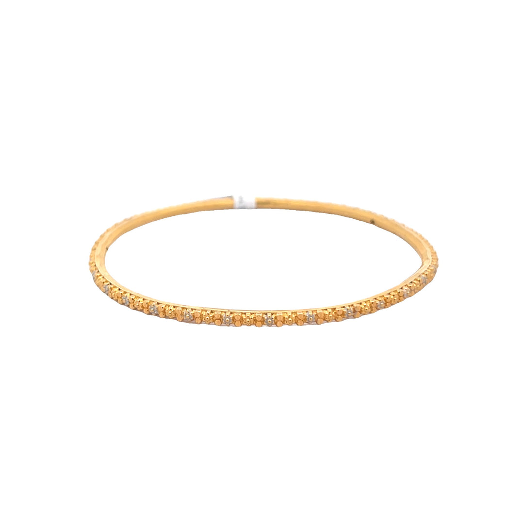 22K Yellow Gold Classic Solid Bangle Bracelet