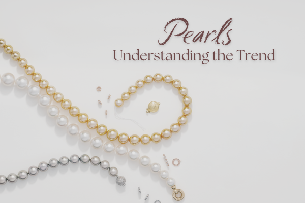 Elegant pearl necklaces and bracelets showcasing pearl jewelry trends for Charlotte shoppers