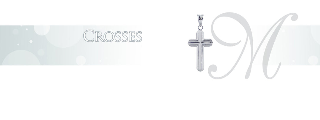 Elegant silver cross pendant with textured design, ideal for faith-inspired jewelry collections