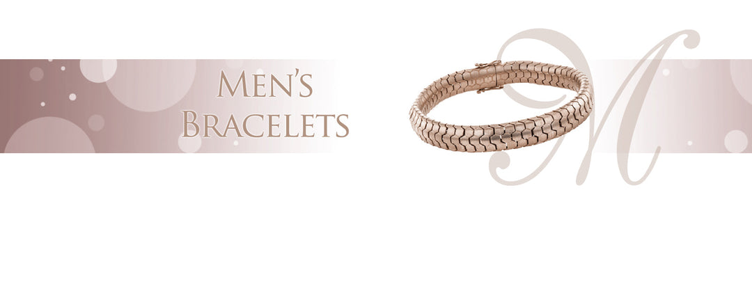 Men's gold-toned link bracelet with textured design, elegant jewelry for men