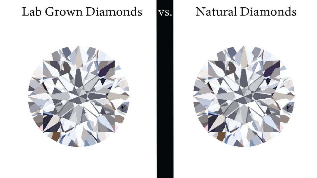 Lab grown vs natural diamonds comparison for engagement rings and jewelry