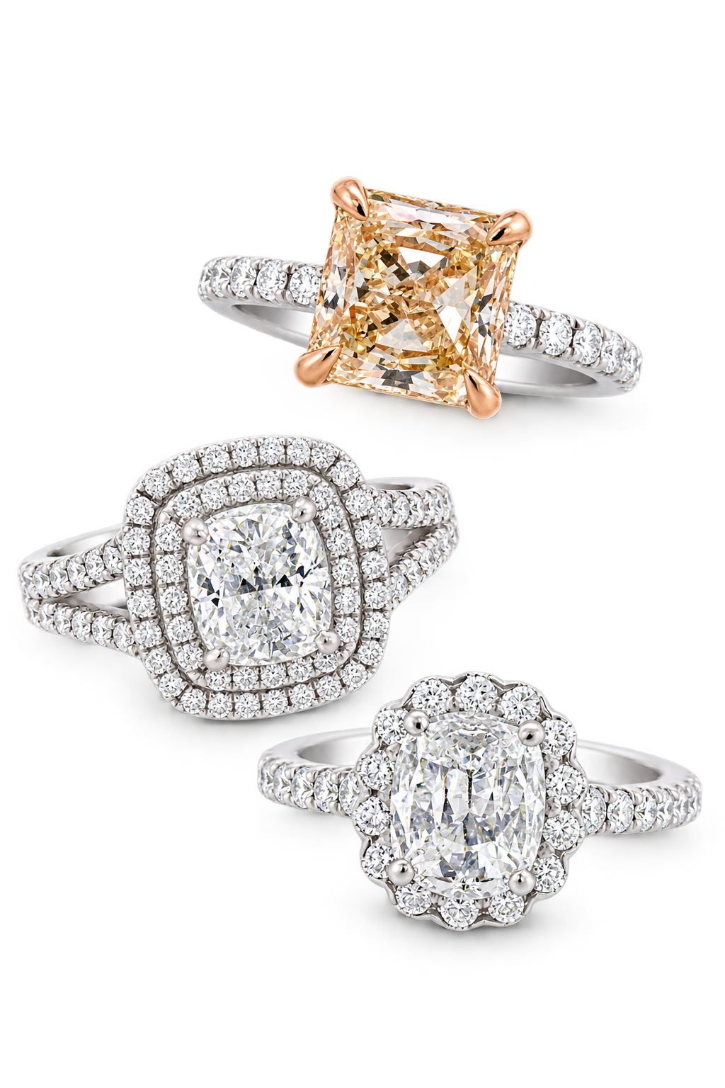 Cushion Engagement Rings