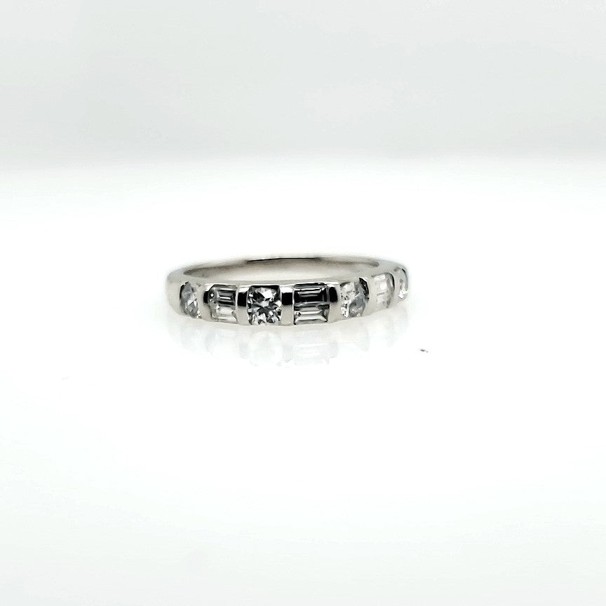 Platinum 0.75ct Diamond Women's Wedding Band