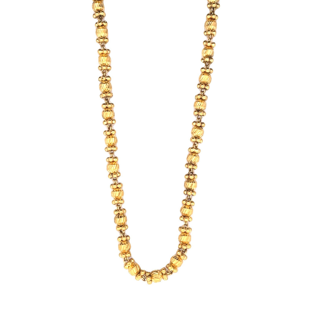 Elegant 22KY Gold Traditional Indian Necklace