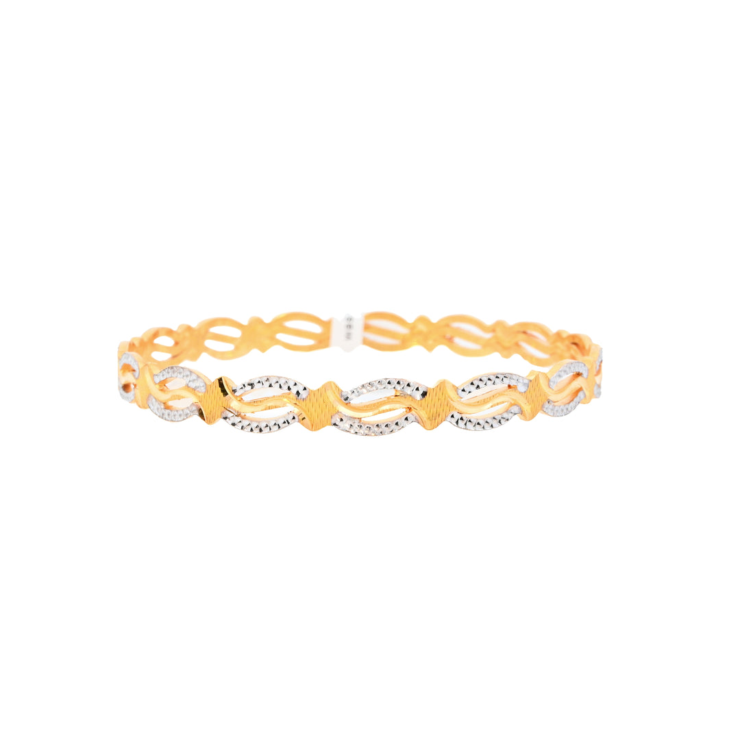 22K Yellow Gold Classic Solid Bangle Bracelet