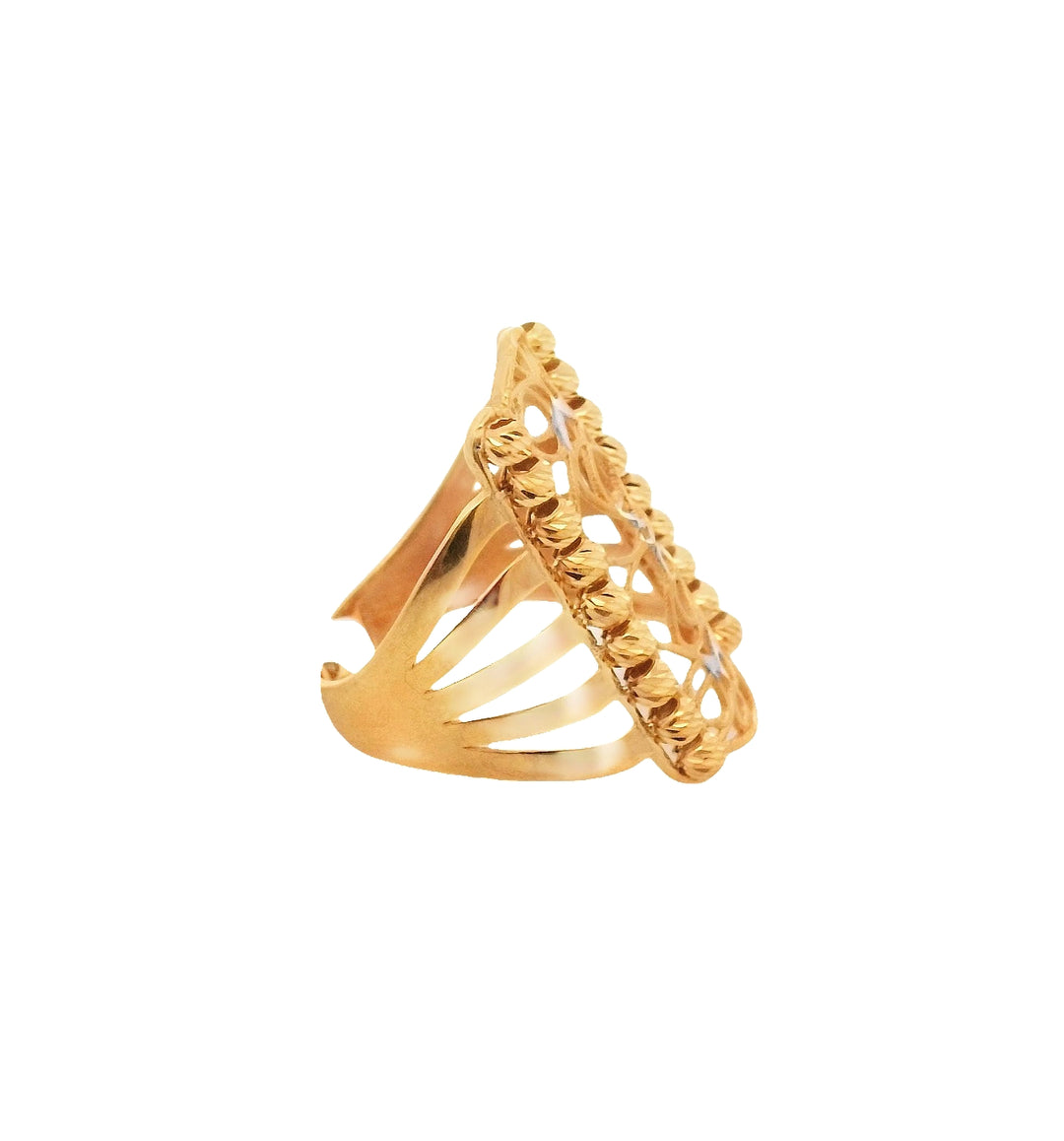 22K Yellow Gold Classic Minimalist Ring, Size 7.75