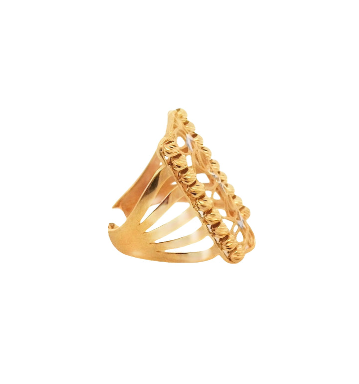 22K Yellow Gold Classic Minimalist Ring, Size 7.75