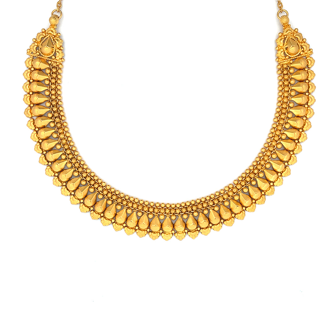 22K Yellow Gold Classic Elegant Choker Necklace