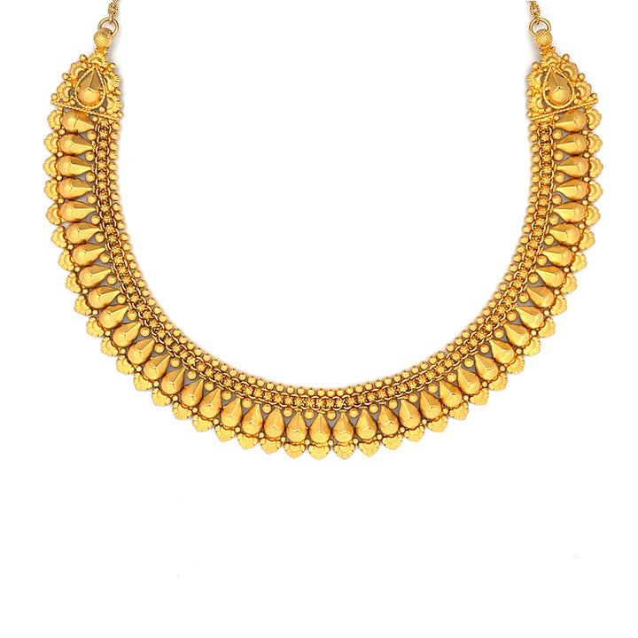 22K Yellow Gold Classic Elegant Choker Necklace