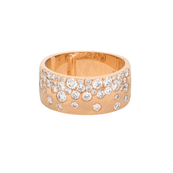 14K Yellow Gold 1.04ct. Diamond Flush- Set Fashion Ring