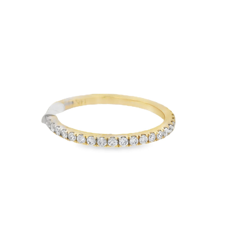 14K Yellow 0.48ct Diamond Eternity Women's Wedding Band