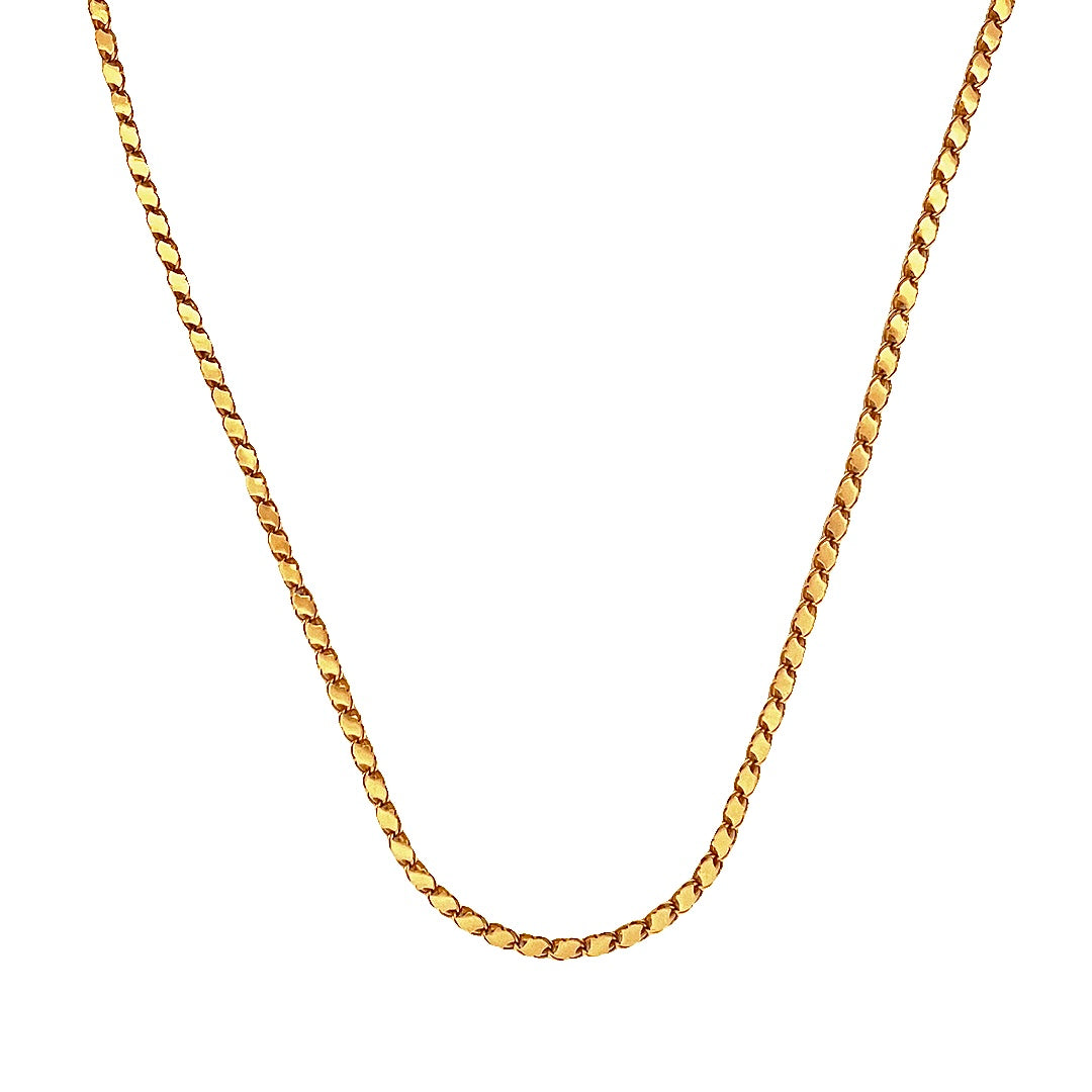 21K Yellow Gold Heavy Luxury Chain Necklace