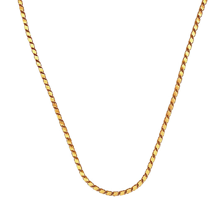 21K Yellow Gold Heavy Luxury Chain Necklace