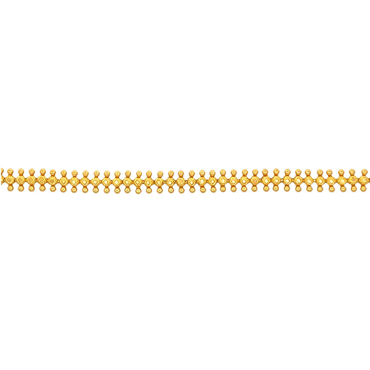 22K Yellow Gold Classic Pickett Chain Bracelet