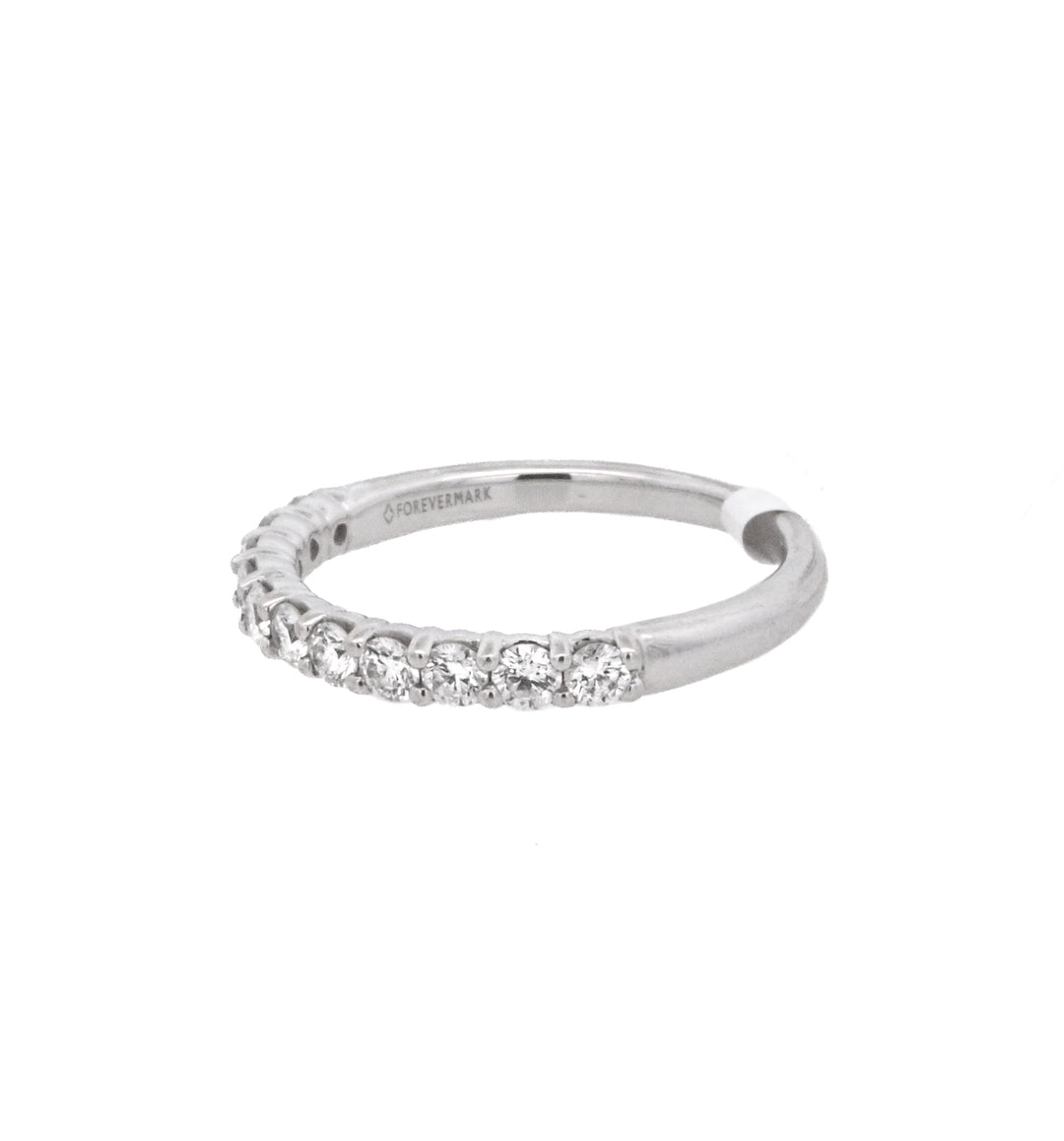 14K White Gold 0.50ct Diamond Shared Prong Wedding Band
