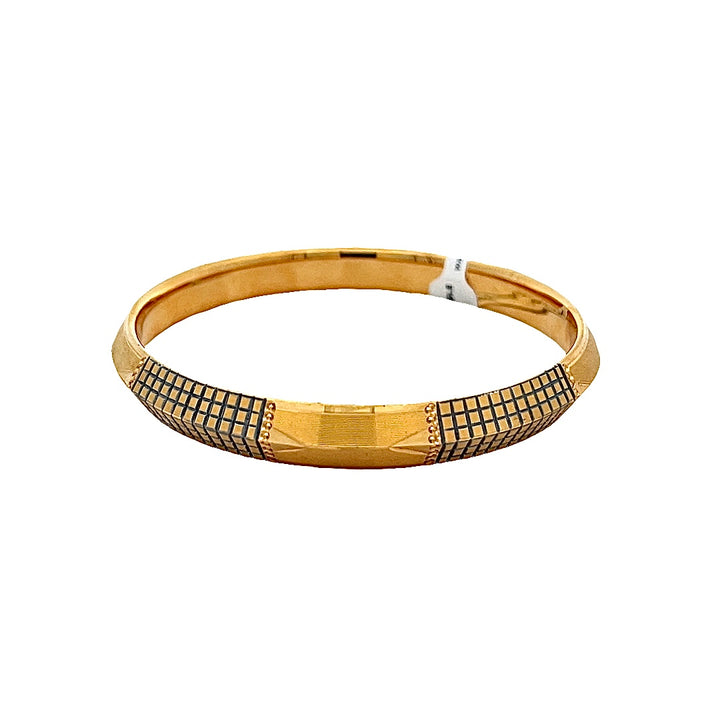 22K Yellow Gold Traditional Design Bangle Bracelet