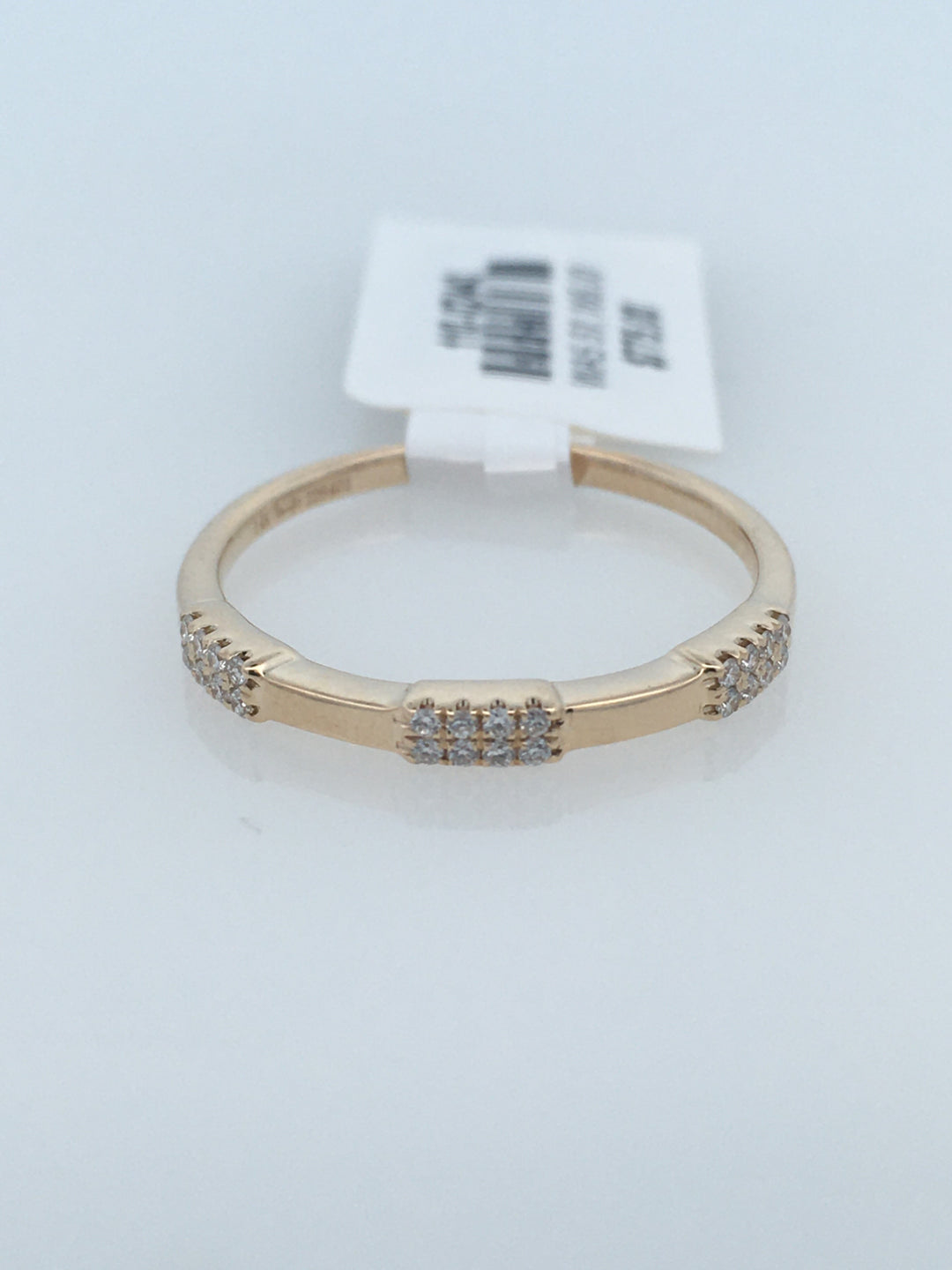 14K Yellow Gold 0.09ctw Diamond Women's Wedding Band