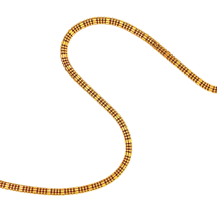 22K Yellow Gold 26 Lobster Clasp Chain Necklace