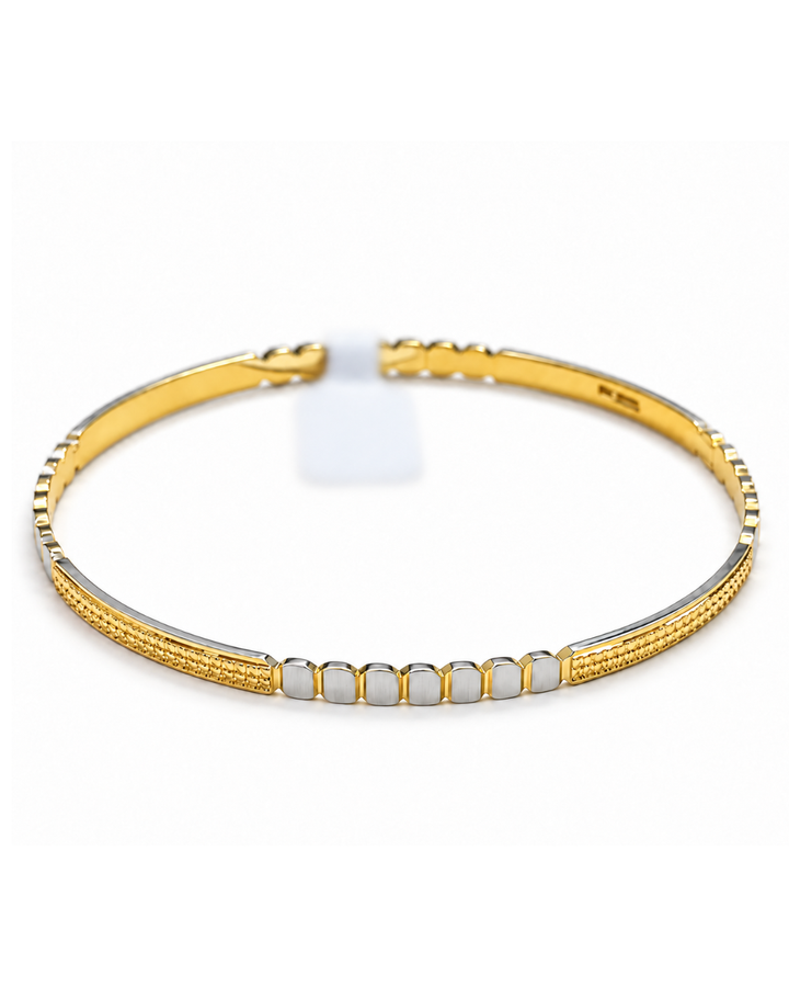 22K Gold Minimalist Smooth Classic Bangle Bracelet