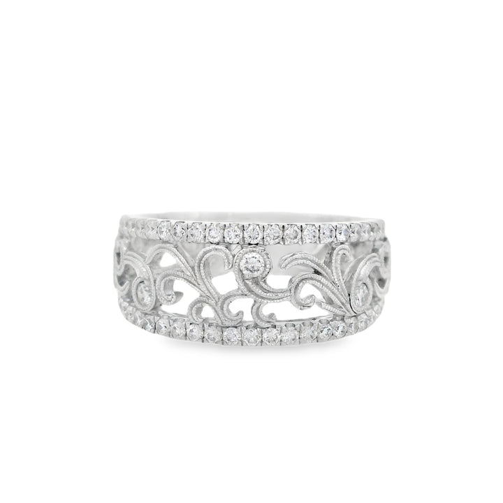 18K White Gold 0.51ct Diamond Anniversary Band