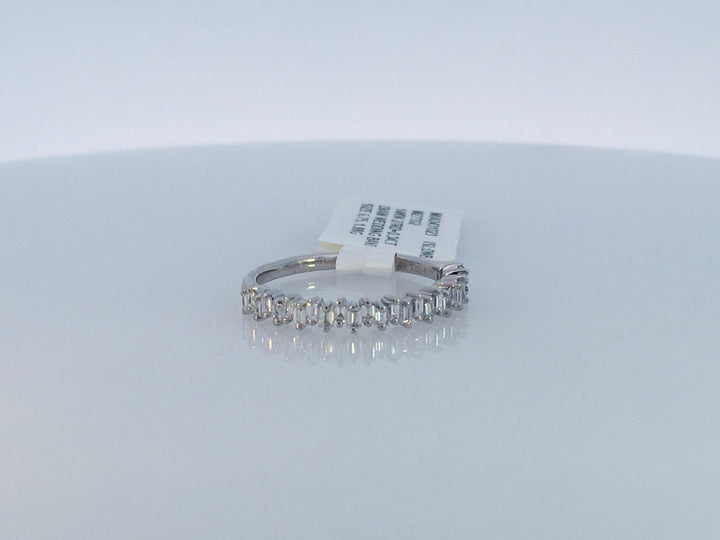 14K White Gold 0.34ct Diamond Half Anniversary Wedding Band