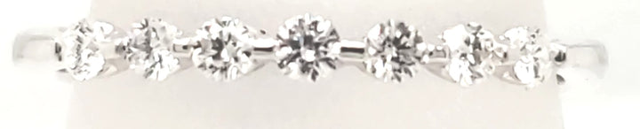 14K White Gold 0.25ctw Diamond Bubble Wedding Band
