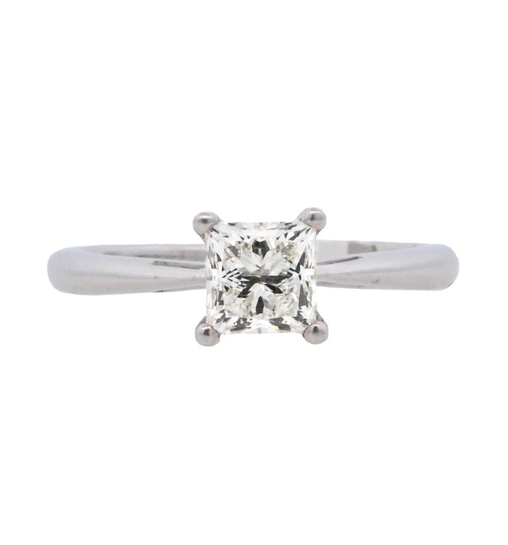 Platinum Princess Diamond 1.02Ct Solitaire Engagement Ring