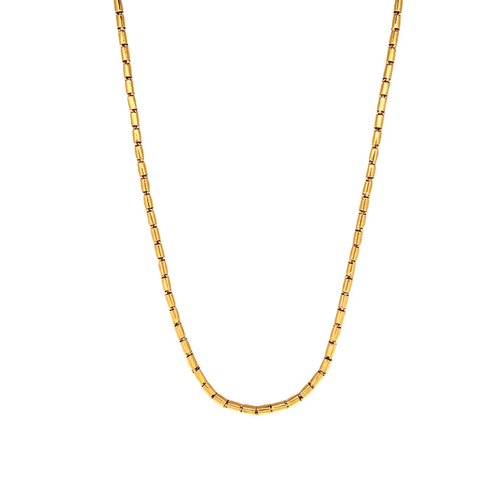 23K Yellow Gold Classic 20 Mens Heavyweight Chain Necklace