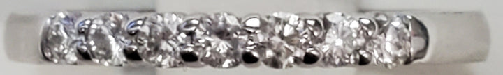 14K White Gold 0.25ctw Diamond Stackable Women's Band