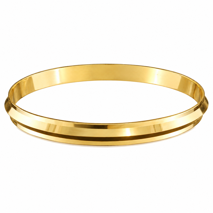 22K Yellow Gold Classic Women's Bangle Bracelet