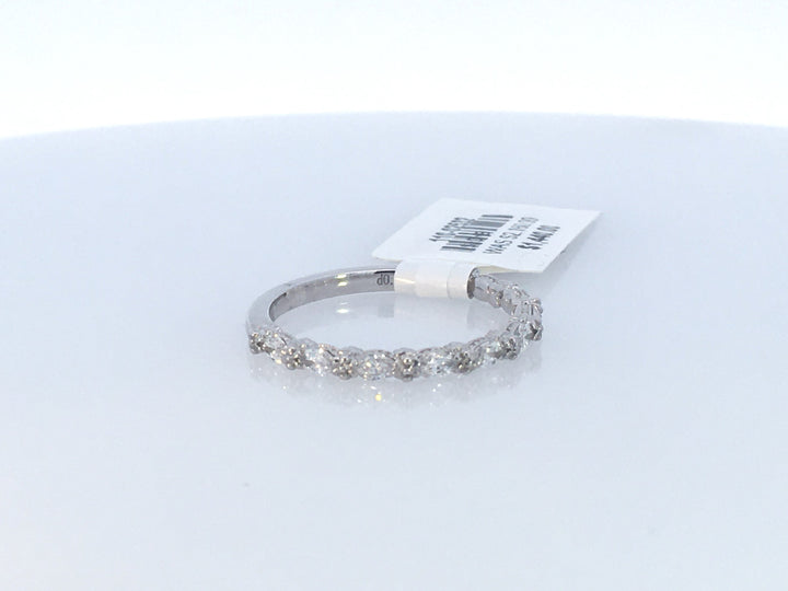 14K White Gold 0.40ct Marquise Diamond Wedding Band