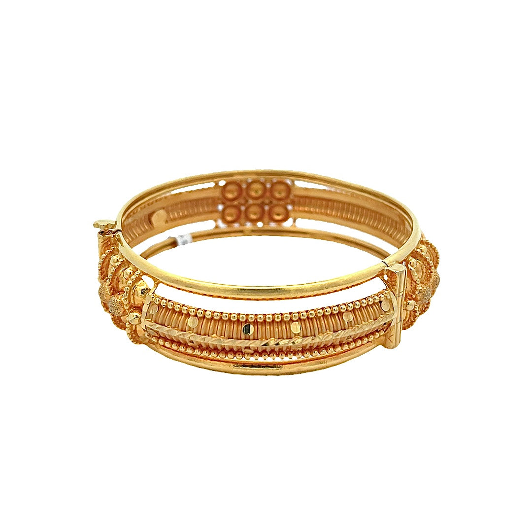 22K Yellow Gold Luxe Bangle Bracelet