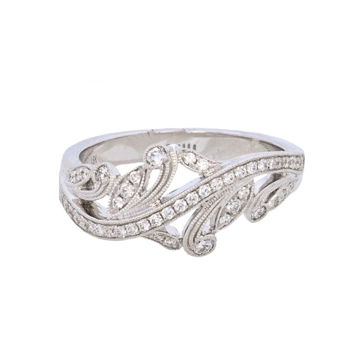 18K White Gold 0.27ct Diamond Simon G. Fashion Ring