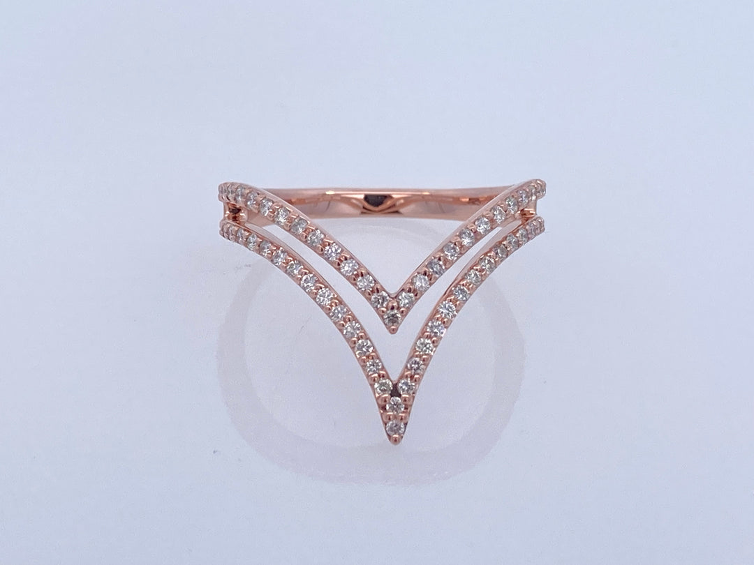 14K Rose Gold 0.35ct. Diamond Fashion Ring