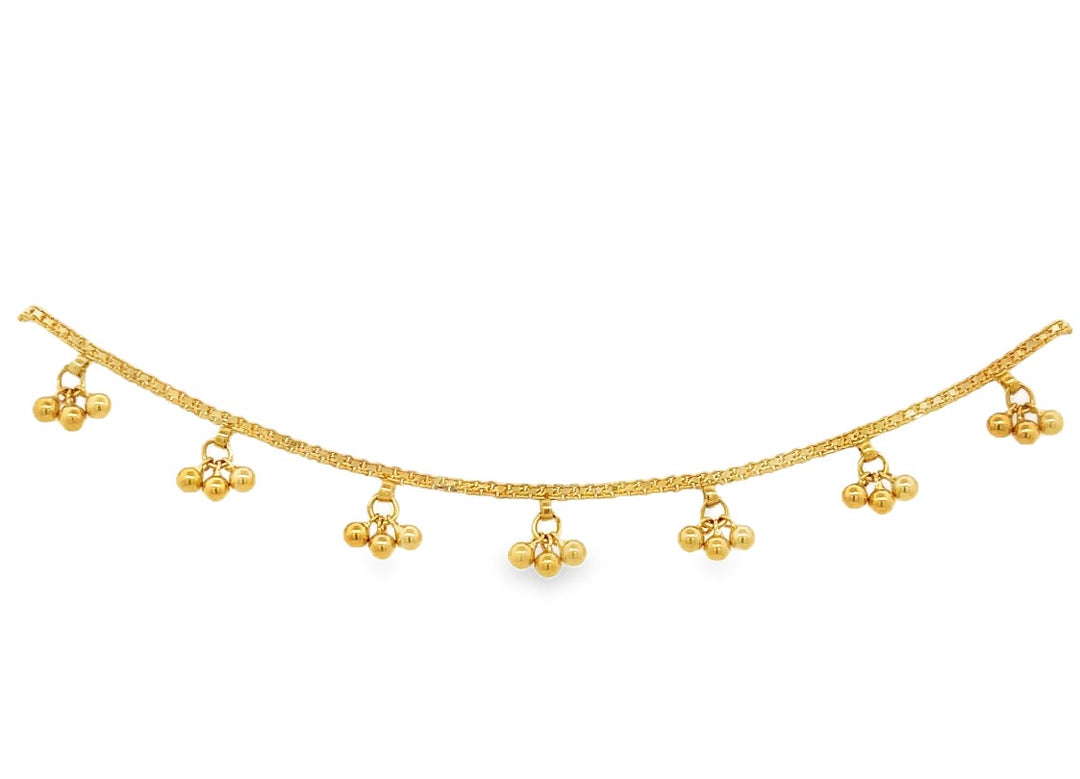 22K Yellow Gold Artisan Design Bracelet (7)