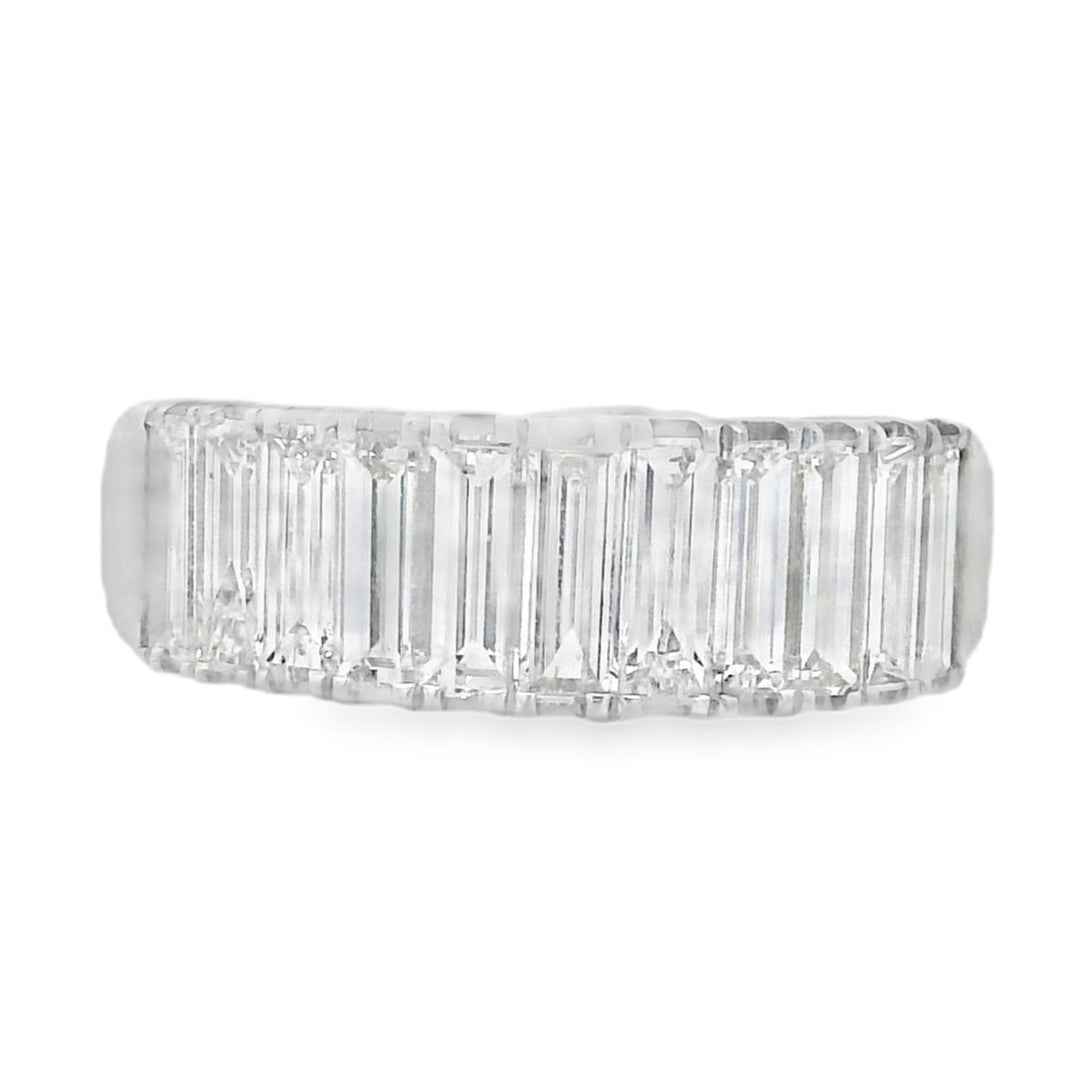 18K White Gold 1.44ct. Baguette Diamond Fashion Ring