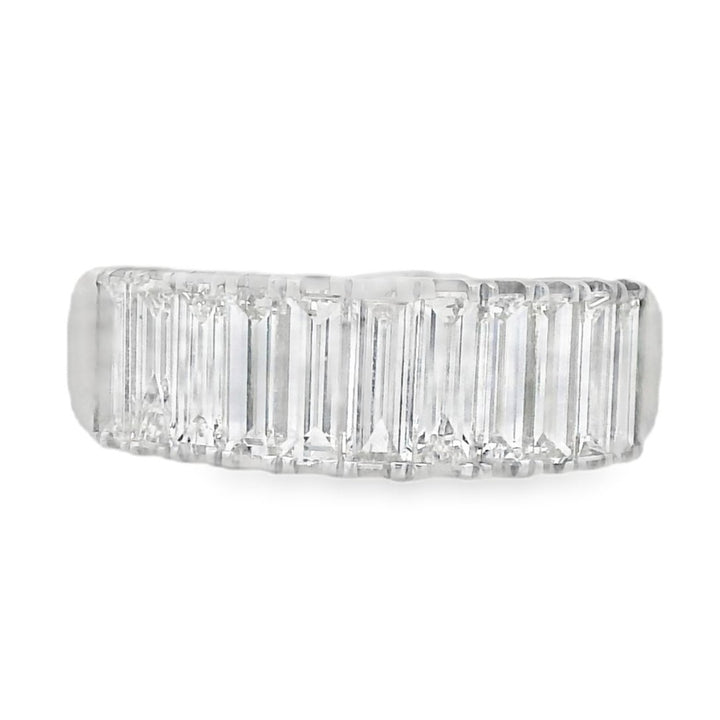 18K White Gold 1.44ct. Baguette Diamond Fashion Ring