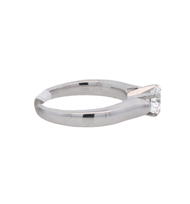 14K White Gold 0.64CT Round Diamond Solitaire Ring