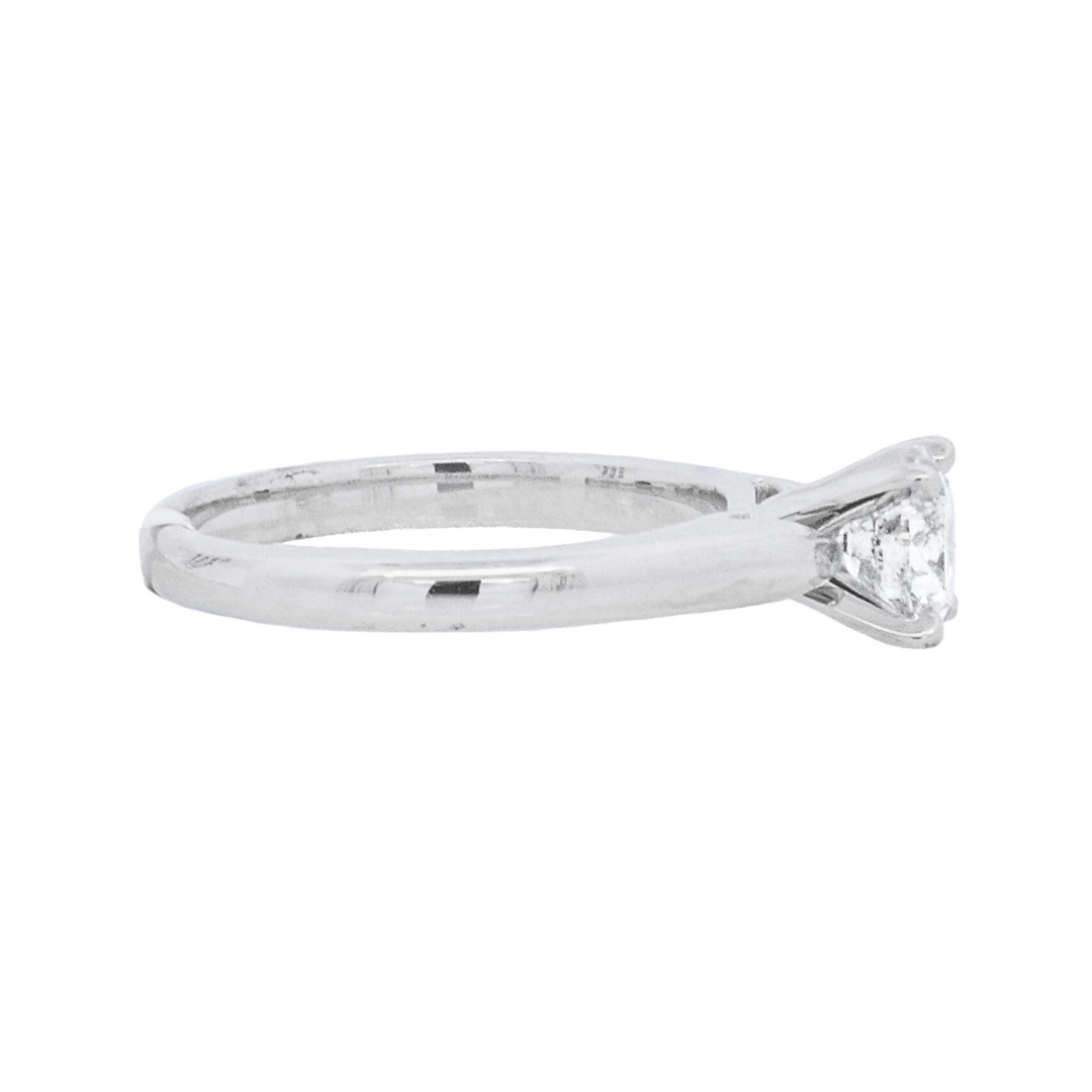 14K White Gold 1CT Round Diamond Solitaire Ring