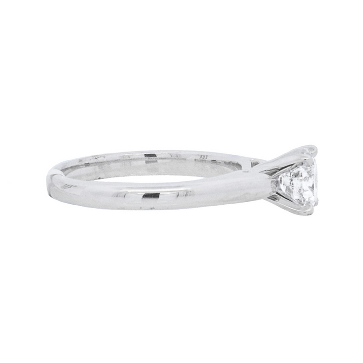 14K White Gold 1CT Round Diamond Solitaire Ring