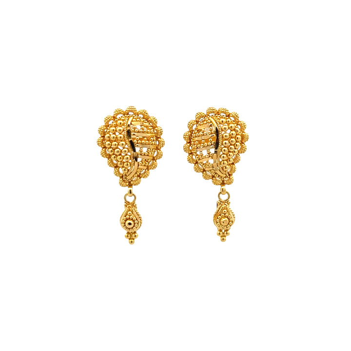 22K Yellow Gold Classic Screwback Earrings