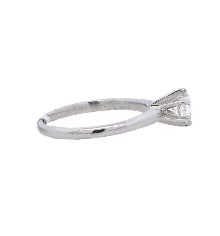14K White Gold 0.80CT Round Diamond Solitaire Ring