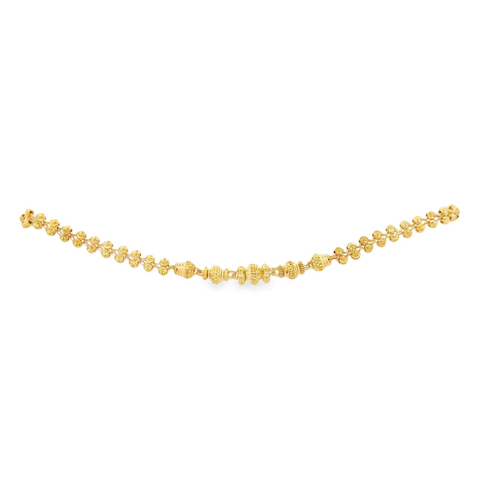 22K Yellow Gold Traditional Indian Charm Bracelet