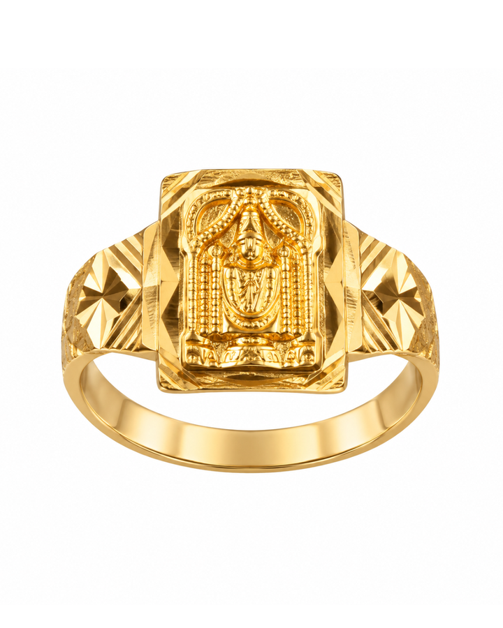 22K Yellow Gold Classic Band Ring, Timeless Craftsmanship