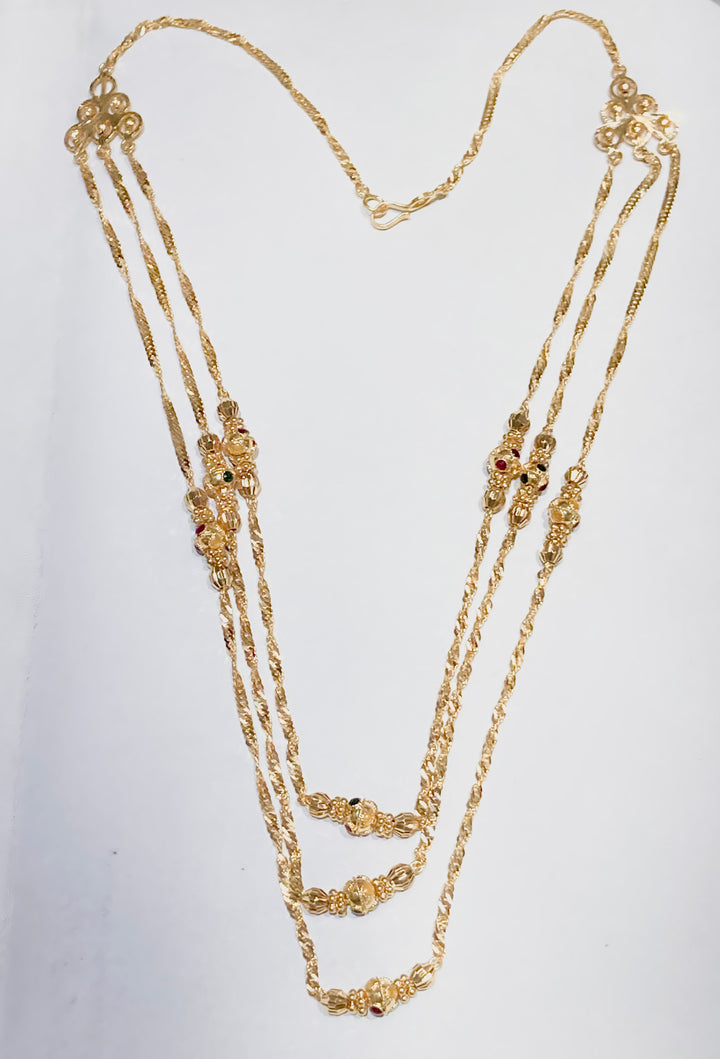 22K Yellow Gold Classic Chain Necklace - Timeless Elegance