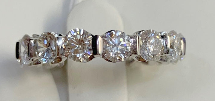 14K White Gold 3.60ct Diamond Eternity Band