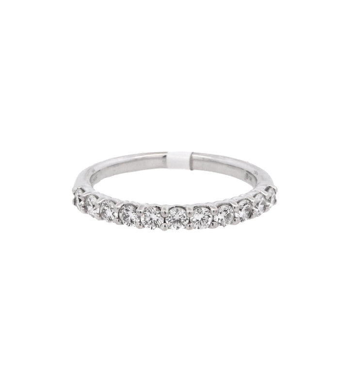 14K White Gold 0.50ct Diamond Shared Prong Wedding Band