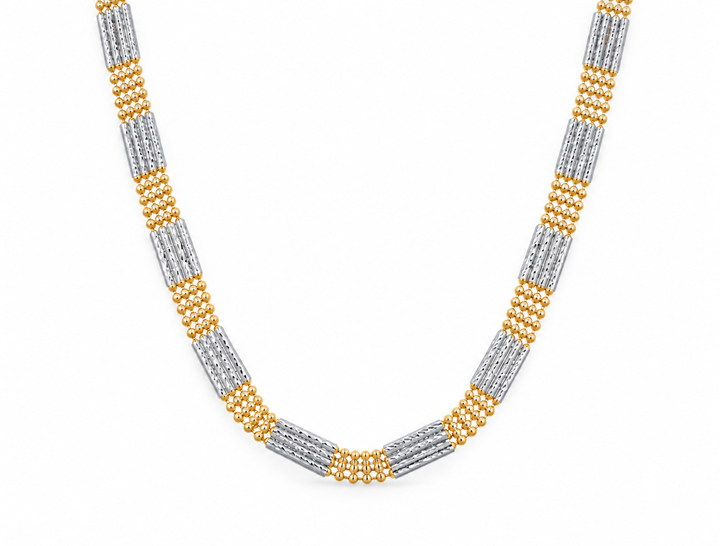 22K Yellow Gold Traditional Indian Necklace, 16 Chain