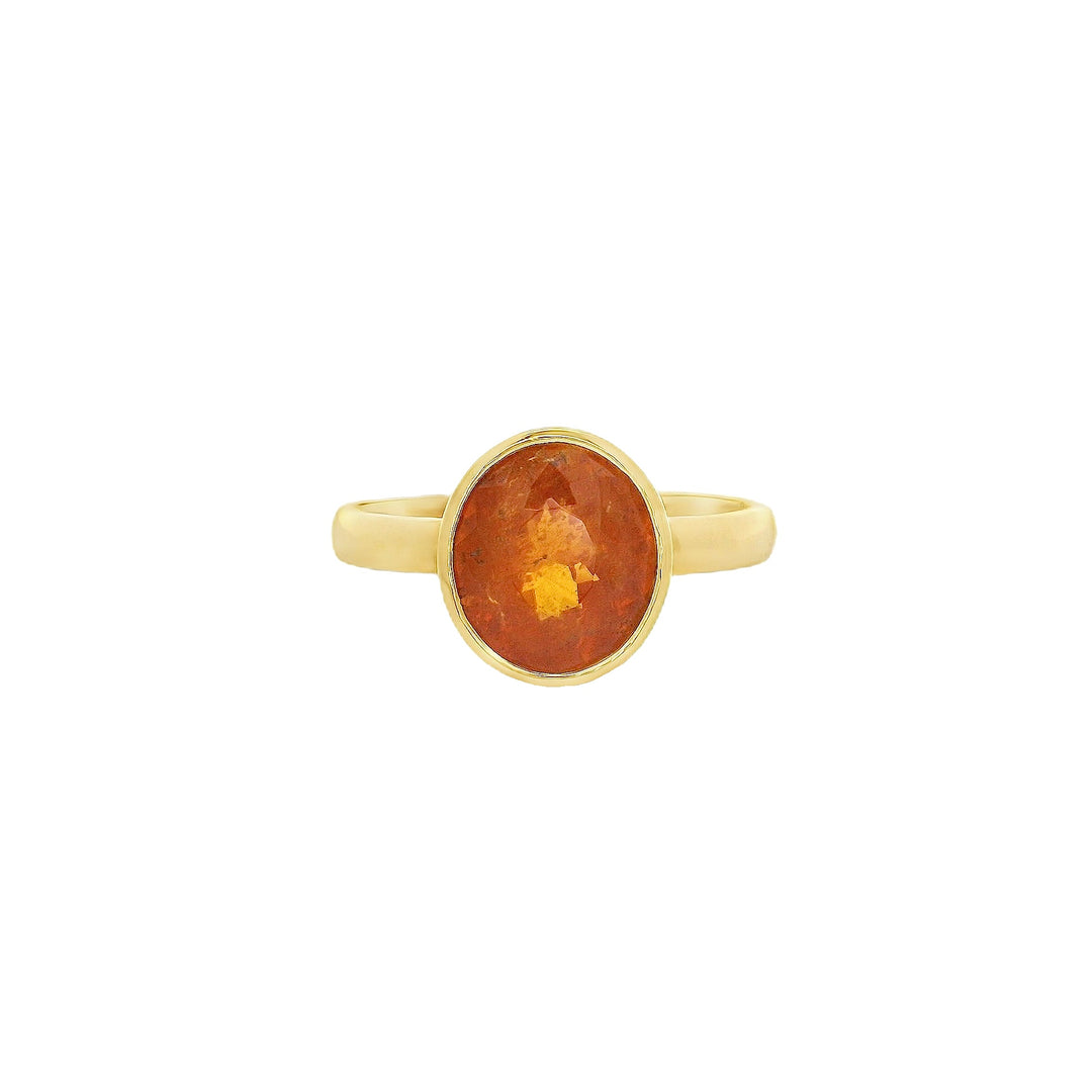22K Yellow Gold Sapphire Statement Ring, 3.61 ctw